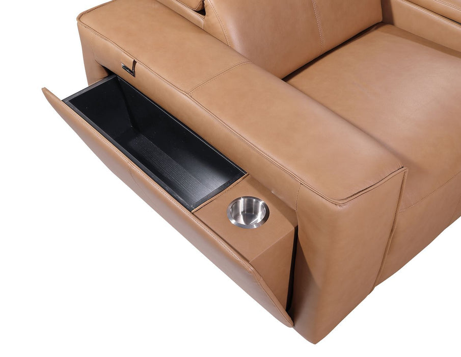 1224 - 7-Piece L-Shaped Sectional Sofa In With 3 Power Recliners & Power Headrests