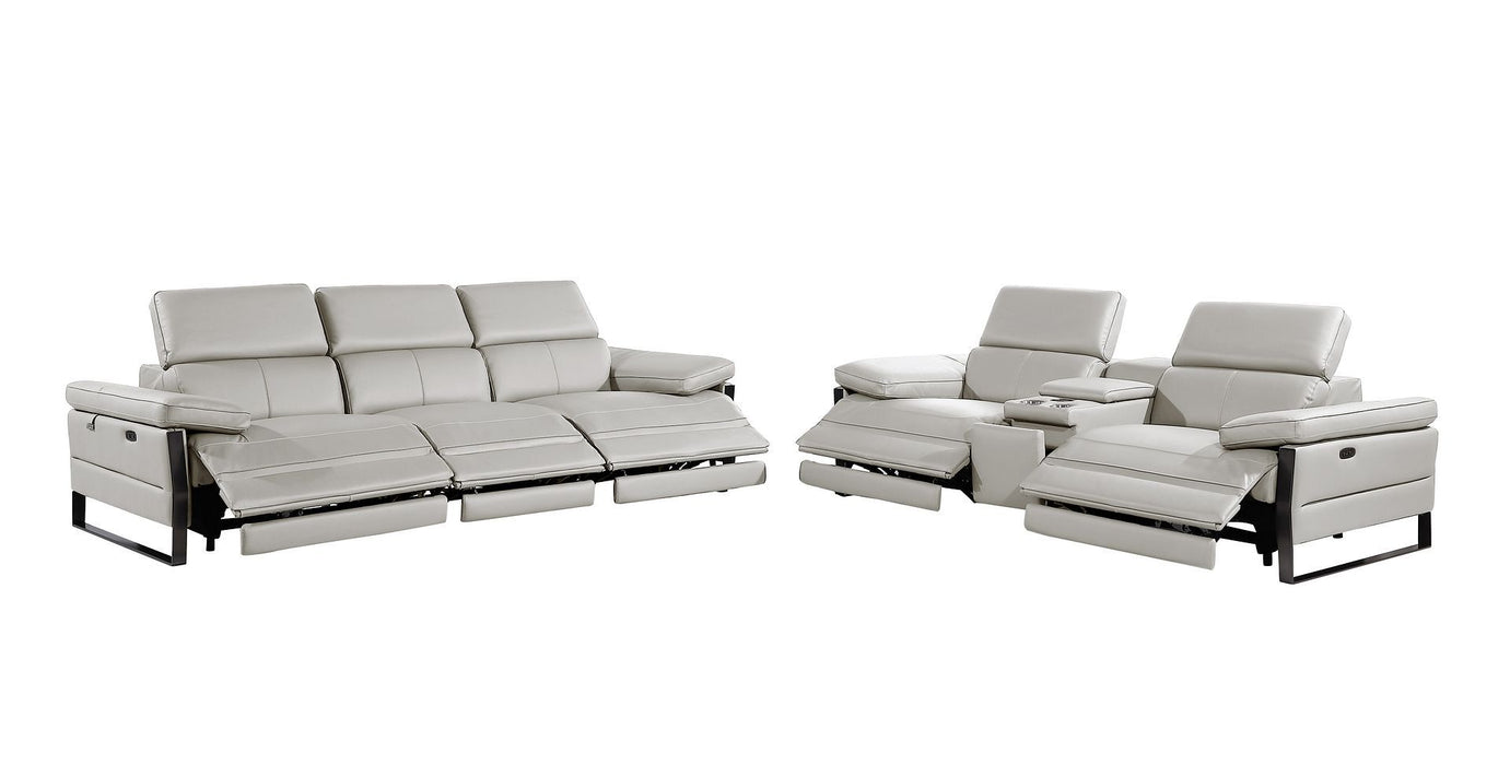 1246 - Modular Power Triple Reclining Sofa And Console Loveseat Set With Power Headrests