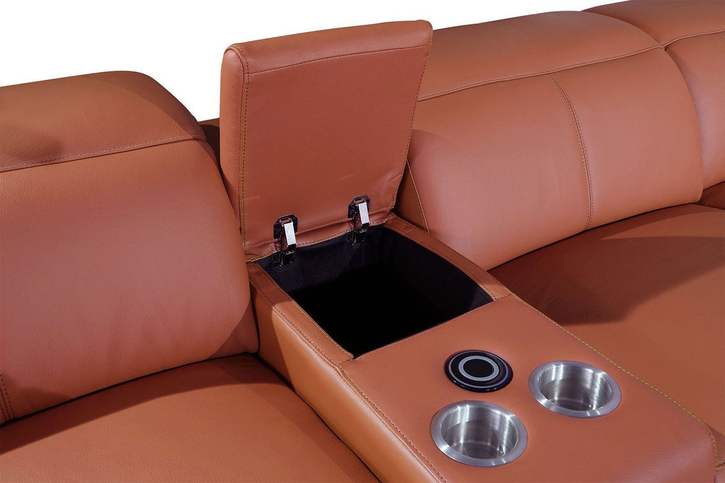 9762 - 6-Piece Modular Power Reclining Sofa And Console Loveseat Set With 5 Power Recliners In