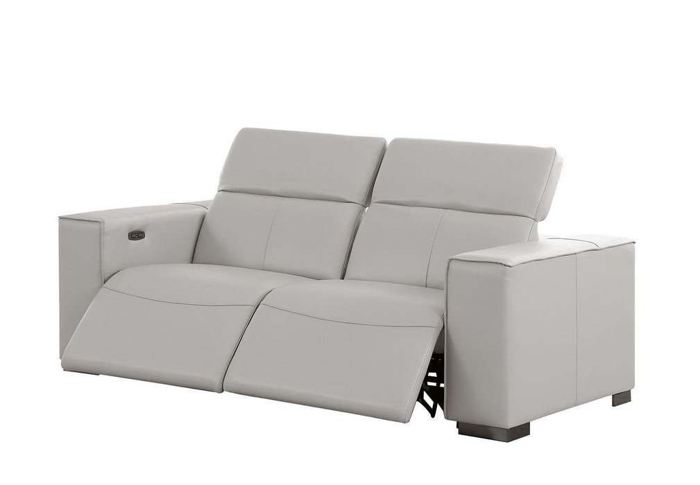 1208 - Leather Reclining Set (Sofa, Loveseat & Chair With 5 Power Recliners)