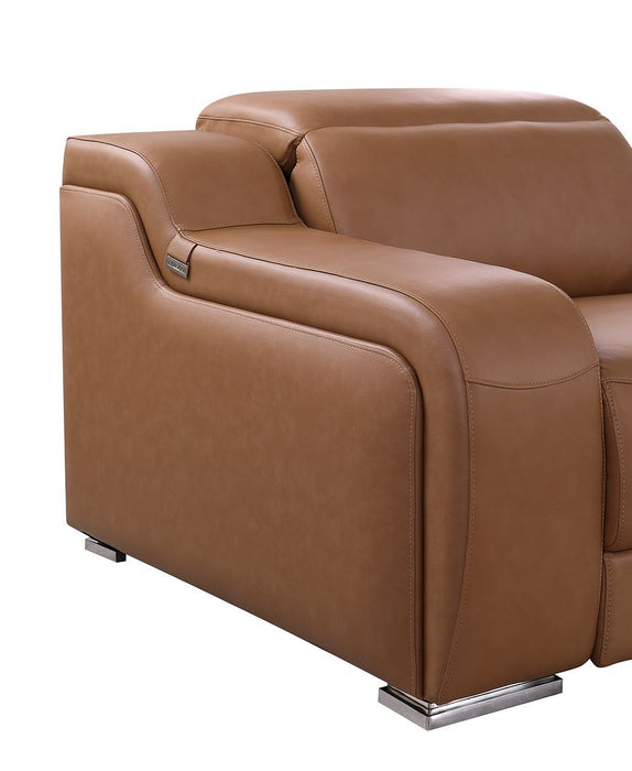 1116 - 6-Piece L-Shaped Sectional Sofa In With 3 Power Recliners & Power Headrests