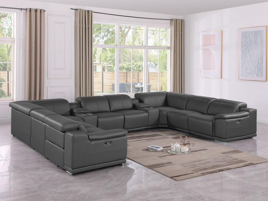 9762 - 10-Piece U-Shaped Sectional Sofa With 4 Power Recliners