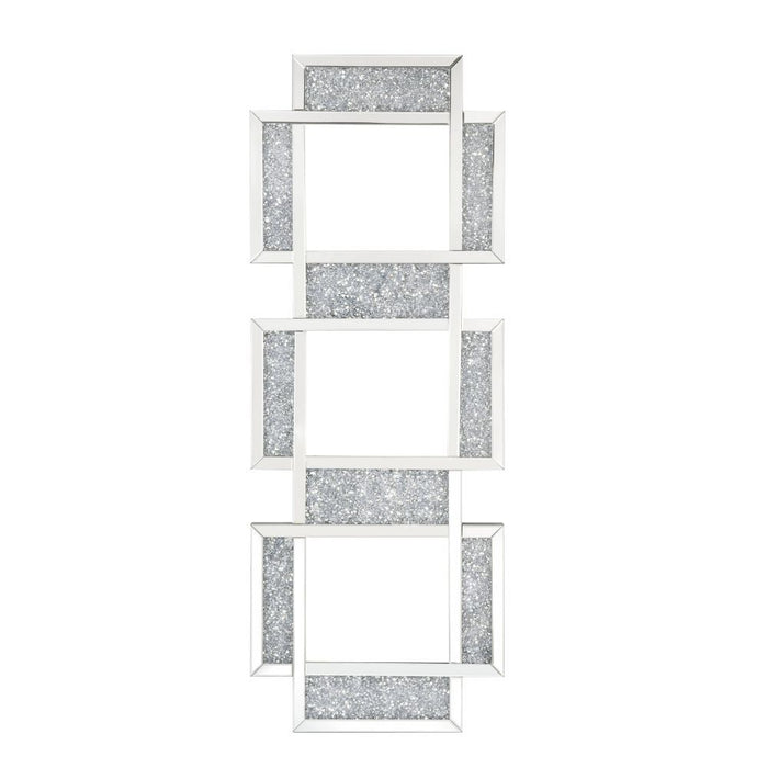 Noralie - 63" Accent Mirror - Mirrored & Faux Diamonds