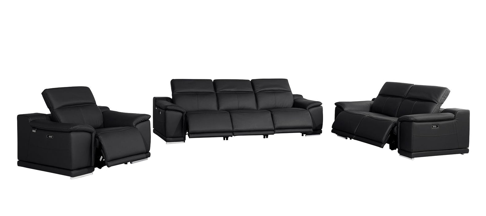 9762 - 6-Piece Modular Power Reclining Sofa, Loveseat And Chair Set With 6 Power Recliners In