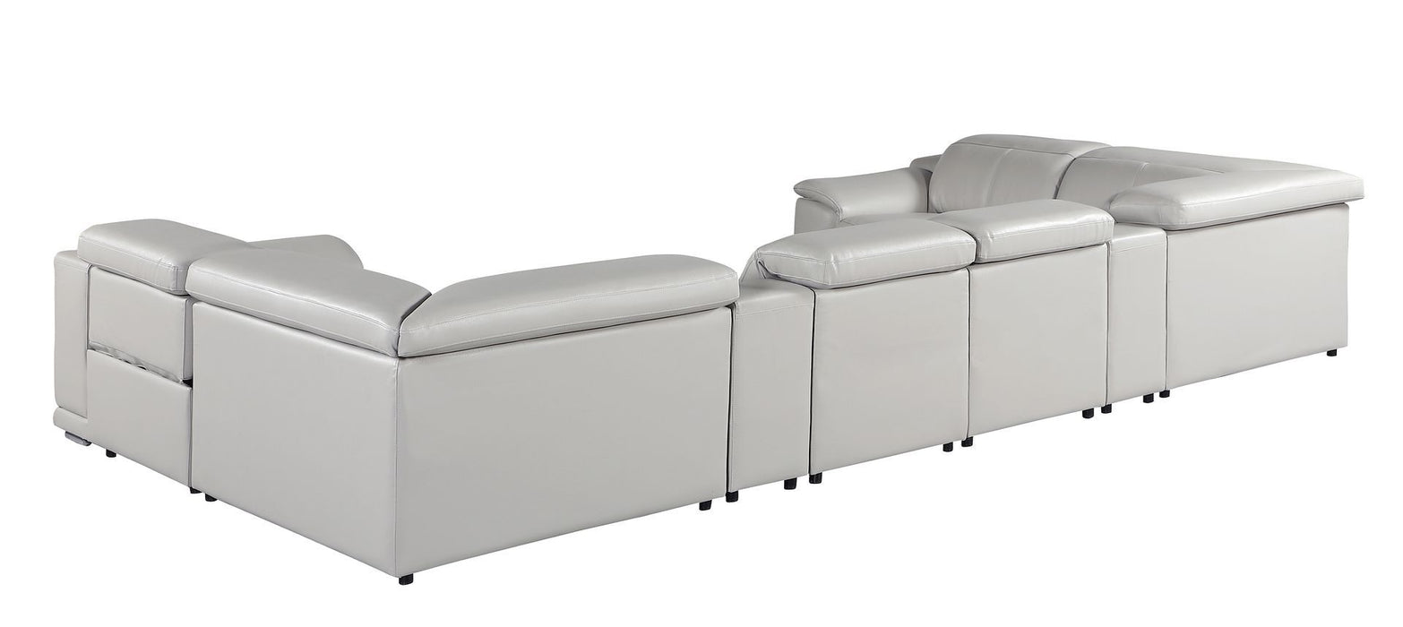 9762 - 8-Piece U-Shaped Sectional Sofa With 2 Power Recliners