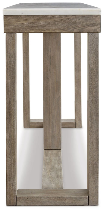 Loyaska - Sofa Table - Brown / Ivory