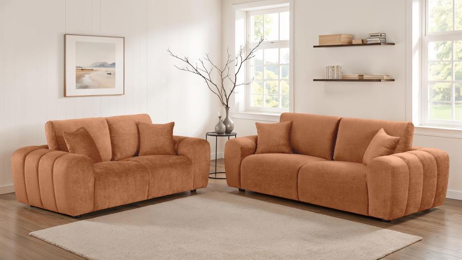 Burnett - Chenille Upholstered Sofa Set