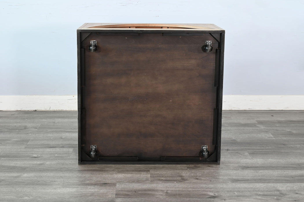 Modern - Wood Table With Arched Open Shelf Design