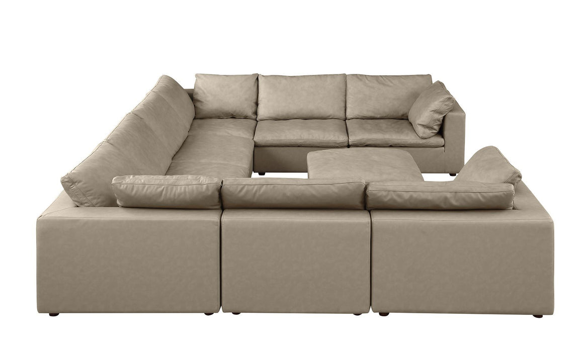 1100 - 9-Piece U-Shaped Sectional In Top-Grain Italian Leather