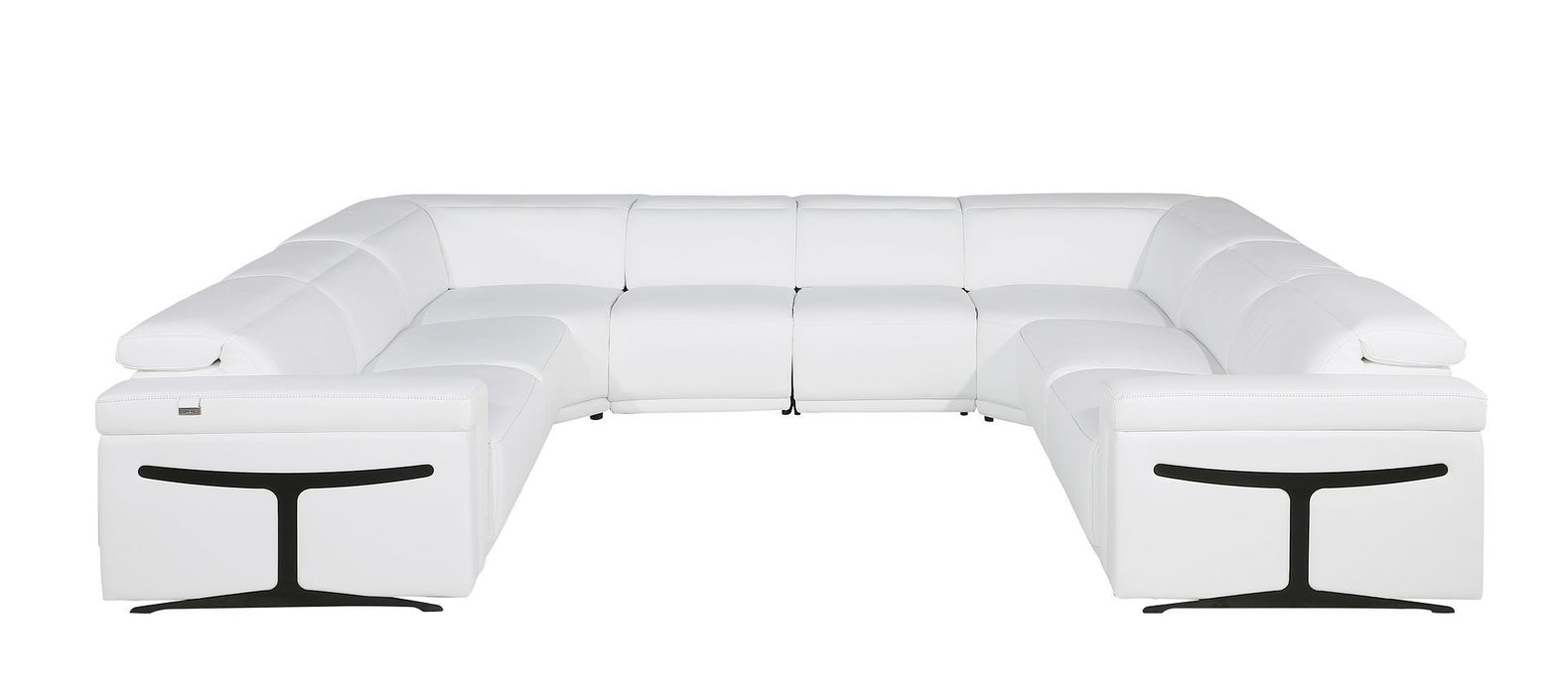 1126 - 8-Piece U-Shaped Sectional Sofa In With 4 Power Recliners & Power Headrests