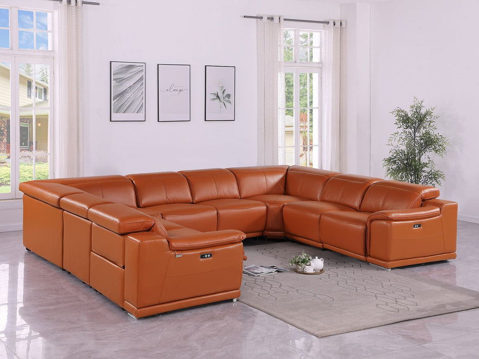 9762 - 8-Piece U-Shaped Sectional Sofa With 4 Power Recliner