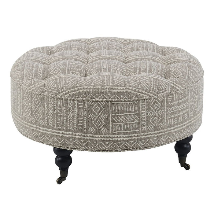 Upendo - Ottoman With Caster - Pattern Fabric