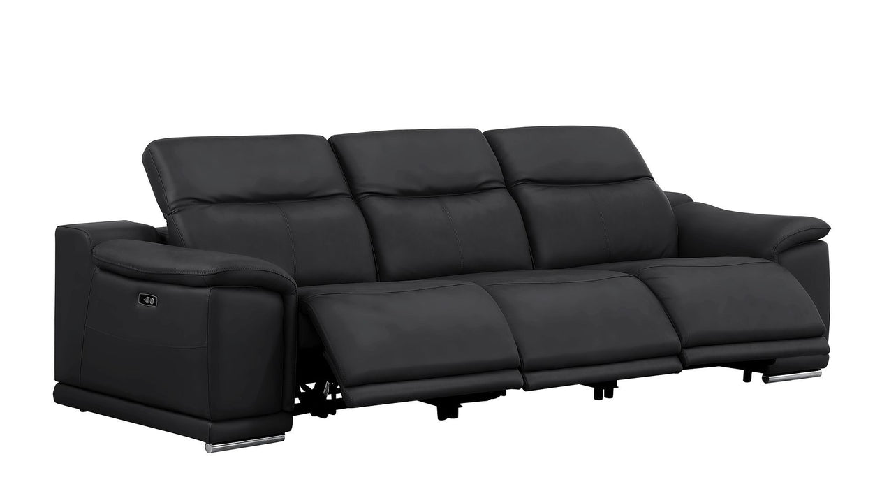 2679 - Power Reclining Sofa, Loveseat & Chair Set In Genuine Leather (5 Recliners)