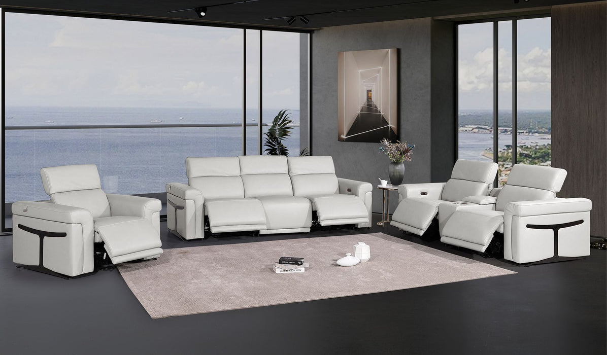 1126 - 7-Piece Modular Power Reclining Sofa, Loveseat & Chair Set In With 5 Power Recliners & Power Headrests