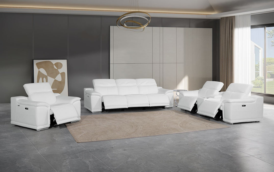 9762 - 7-Piece Modular Power Reclining Sofa, Loveseat And Chair Set With 6 Power Recliners In