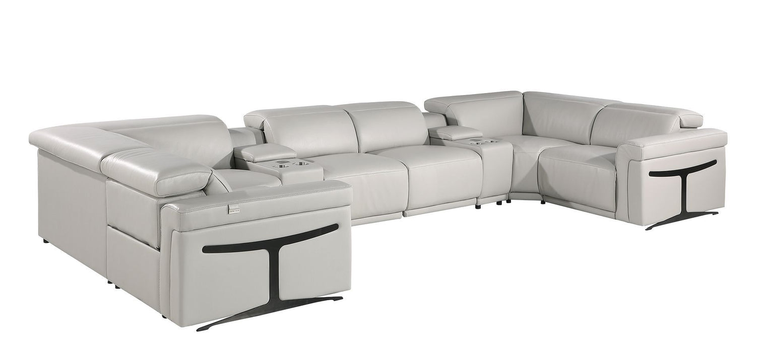 1126 - 8-Piece U-Shaped Sectional Sofa In With 4 Power Recliners & Power Headrest