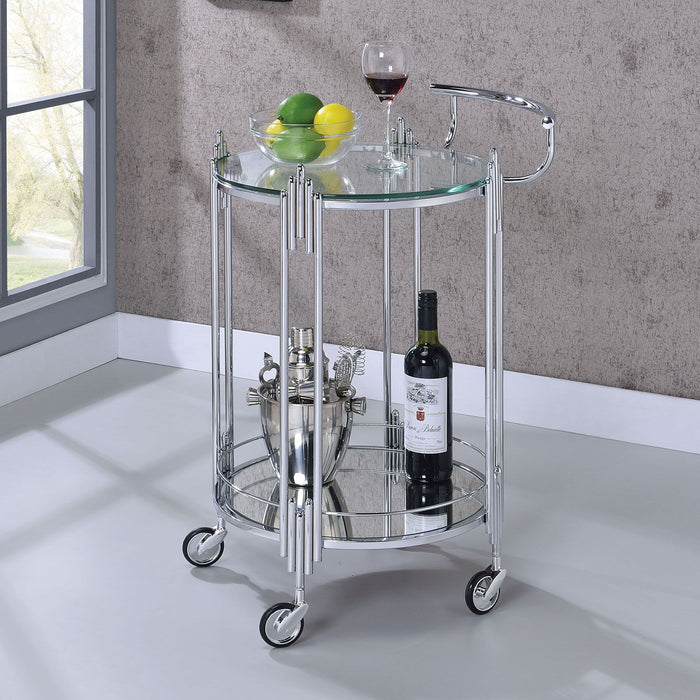 Ebbe - Serving Cart - Pearl Silver