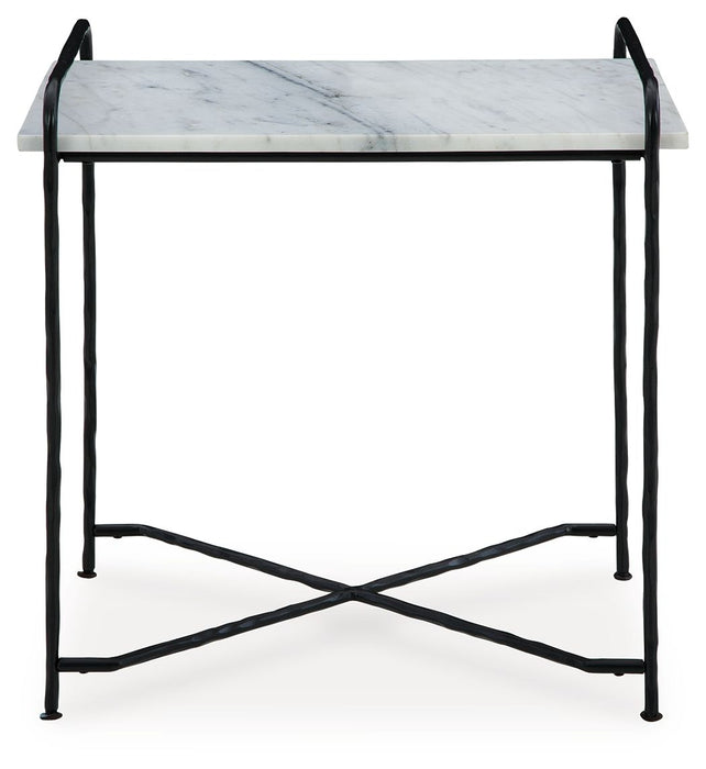 Ashber - Accent Table - White / Black