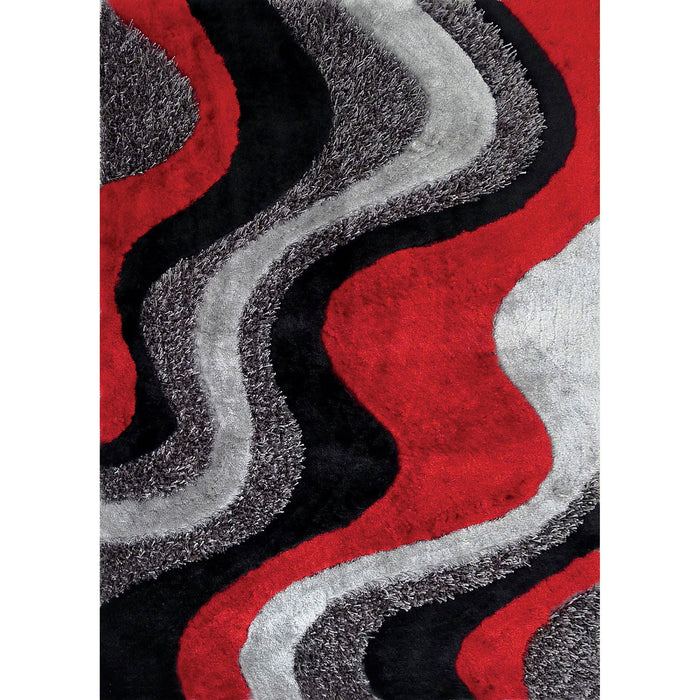 Vancouver - Area Rug - Black / Gray / Red