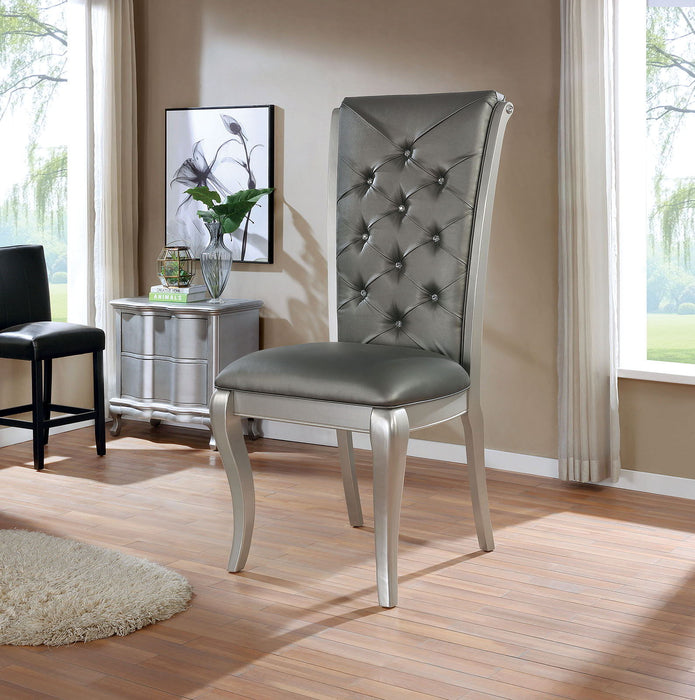 Amina - Oversized Display Chair - Champagne / Gray