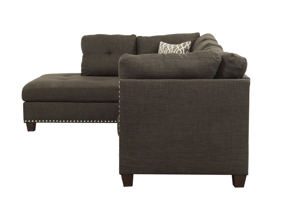 Laurissa - Sectional Sofa - Charcoal Linen