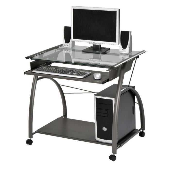 Vincent - Computer Desk - Pewter