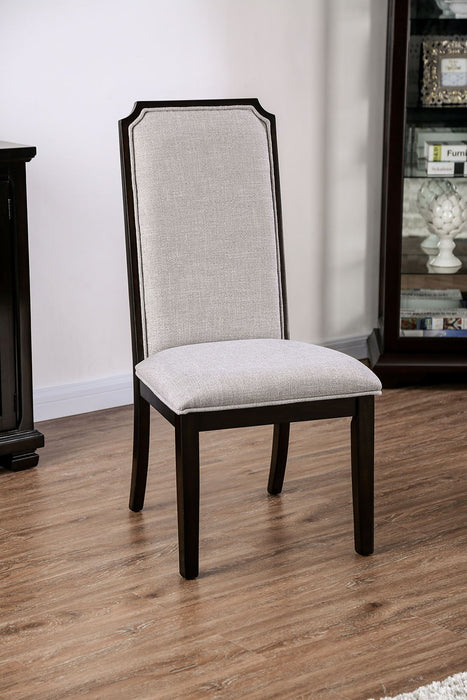 Gillam - Side Chair (Set of 2) - Espresso / Gray