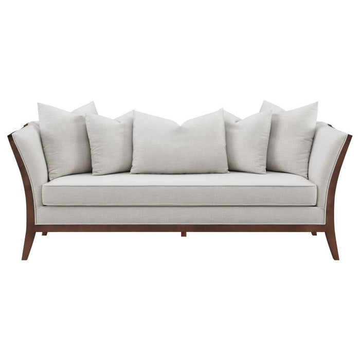 Lorraine - Upholstered Sofa With Flared Arms - Beige