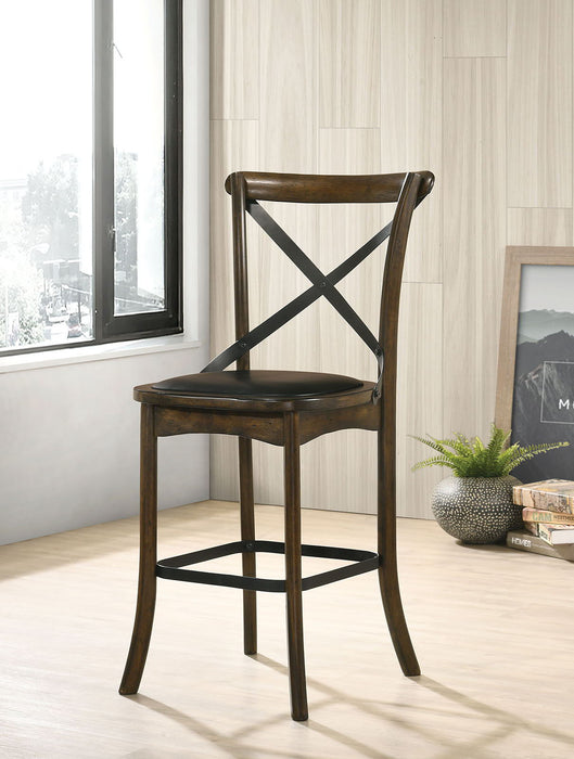 Buhl - Counter Height Side Chair (Set of 2) - Burnished Oak / Espresso