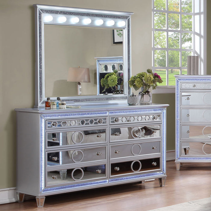 Mairead - Dresser With LED - Silver