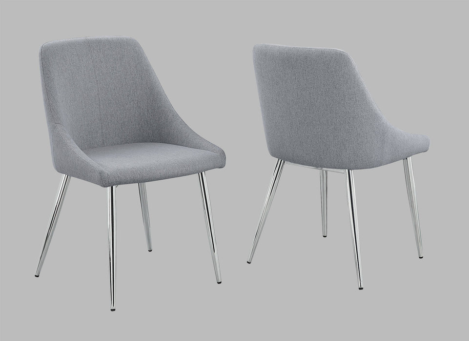 Tola - Dining Chair (Set of 2) - Pearl Silver