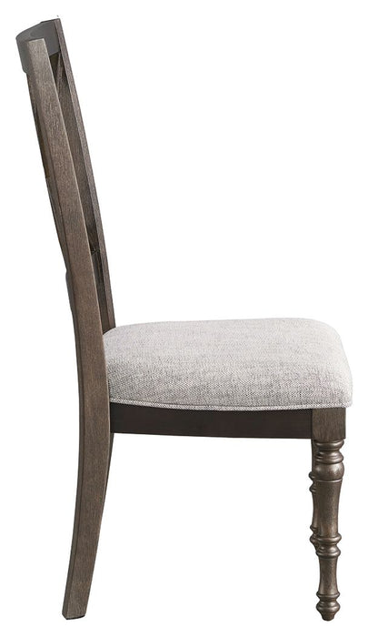 Lanceyard - Grayish Brown - Dining Uph Side Chair (Set of 2)