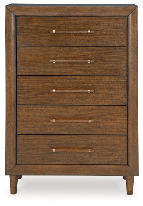 Lyncott - Five Drawer Chest - Brown