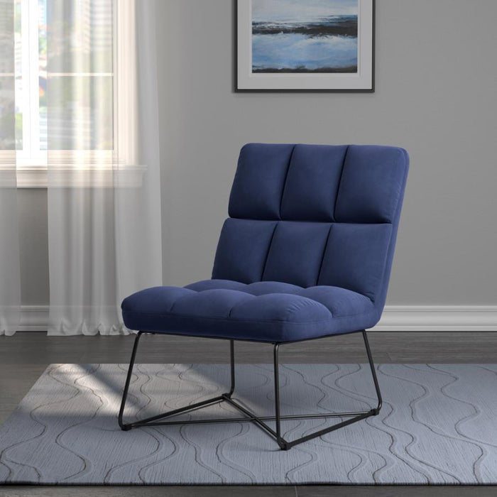Lux - Armless Upholstered Low Profile Accent Chair