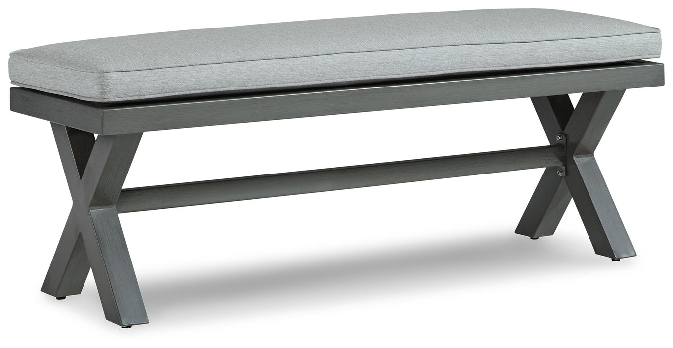 Elite Park - Bench With Cushion - Gray