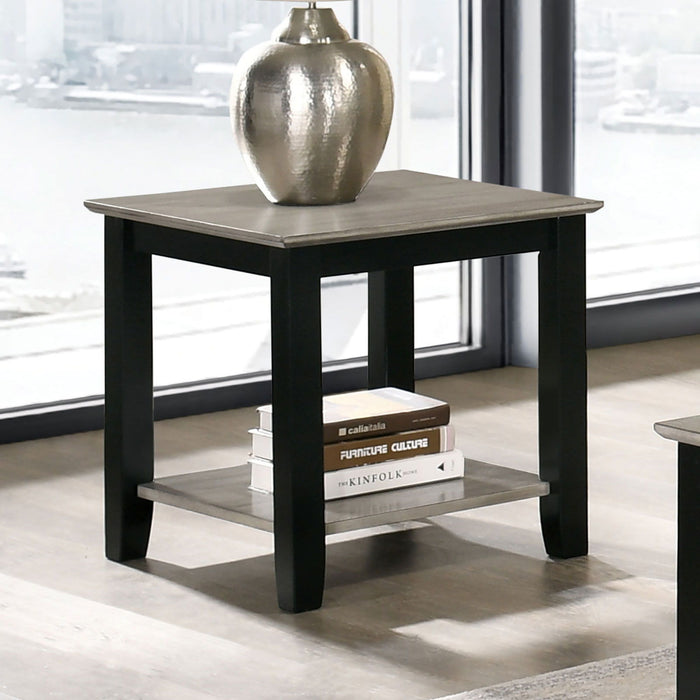Ciana - End Table - Gray / Black