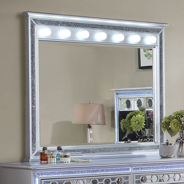 Mairead - Mirror With Light - Silver