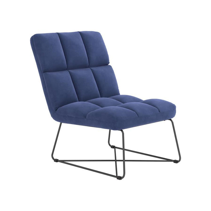 Lux - Armless Upholstered Low Profile Accent Chair