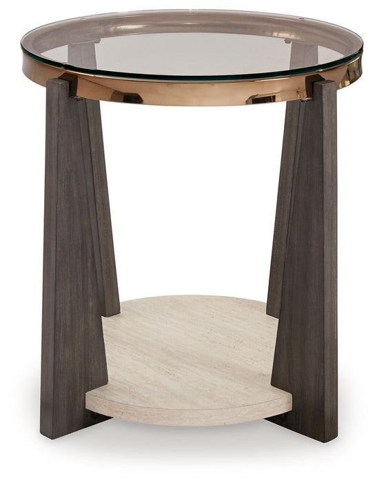 Frazwa - Round End Table - Multi