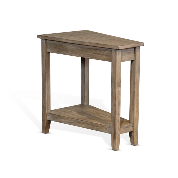Chair Side Table - Gray - Light Brown