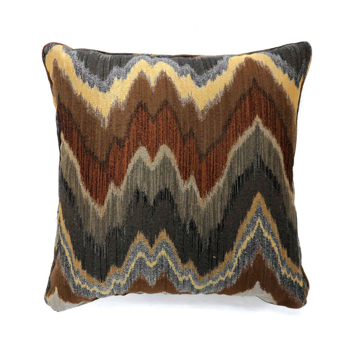 Seismy - Large Pillow (Set of 2) - Brown / Multi