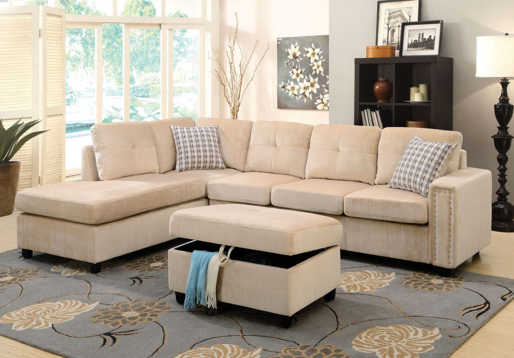 Belville - Sectional Sofa (Reversible w/Pillows)