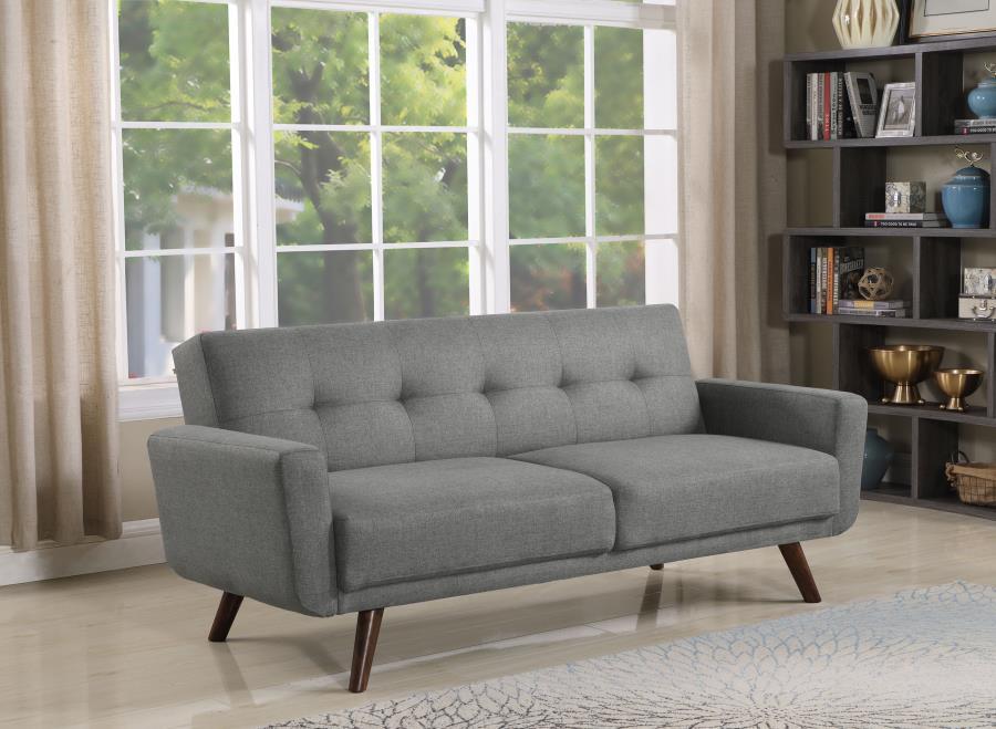 Hilda - Tufted Upholstered Sofa Bed - Grey