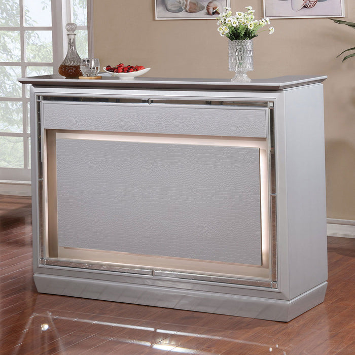 Alena - Bar Table With LED Touch Light & Mirror