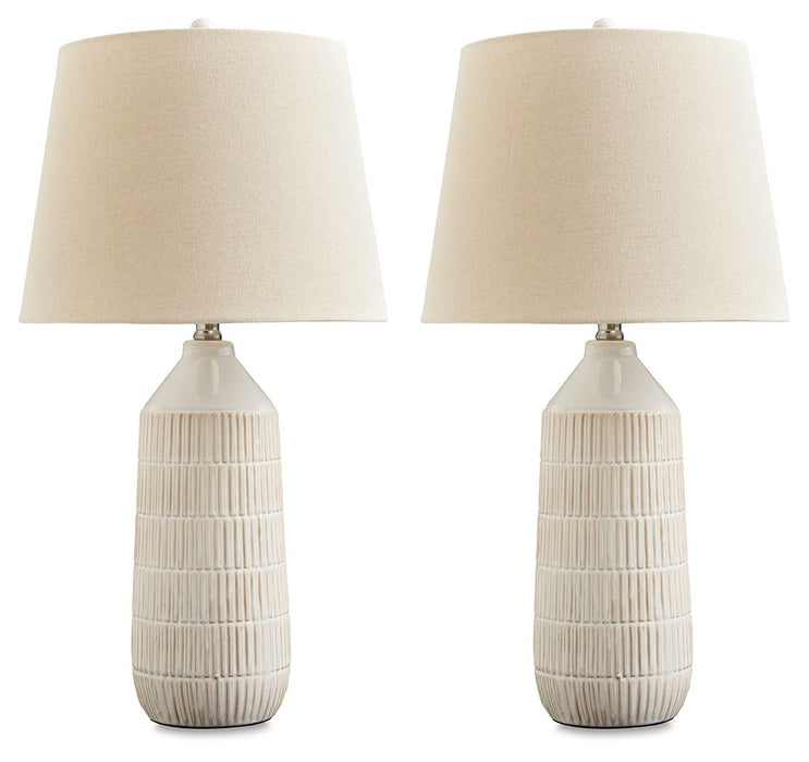 Willport - Ceramic Table Lamp (Set of 2) - Off White